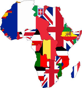 Colorful Flags Overlay on the USA Map PNG