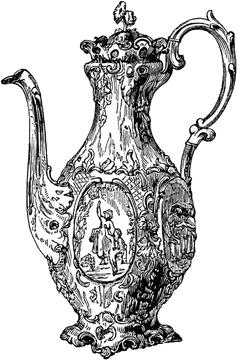 Elegant Clay Pot Teapot with Intricate Design PNG