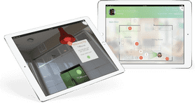 Smart Home Management Tablet Interface PNG