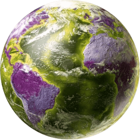 Earth A Vibrant Tapestry of Life and Color PNG