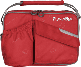Durable Red Messenger Bag with Side Pocket PNG