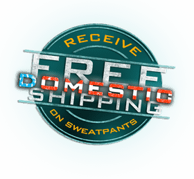 Free Domestic Shipping on Sweatpants Offer PNG