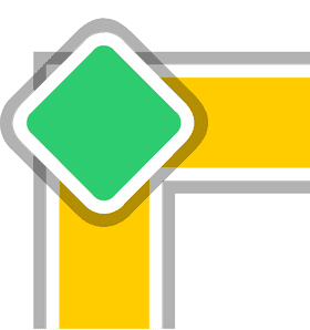 Road Sign Indicating Direction Change Ahead PNG