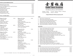 Authentic Chinese Cuisine Menu Highlights PNG