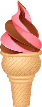 Deliciously Swirled Ice Cream Delight PNG