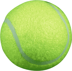 Vibrant Tennis Ball Ready for Play PNG