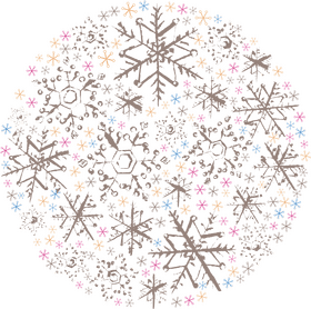 Radiant Snowflake Dreams PNG