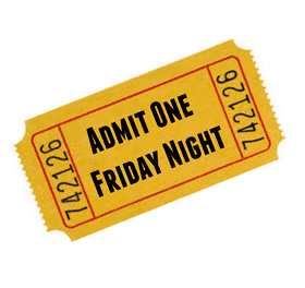 Cinema Ticket for Friday Night Admission PNG