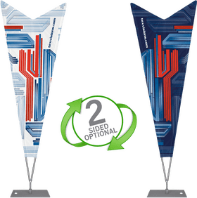 Dynamic Double-Sided Flags Display PNG