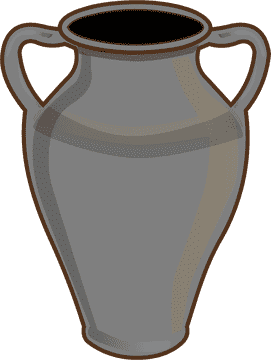 Elegant Classic Vase with Double Handles PNG