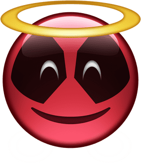 Heavenly Smiley Emoticon with a Twist PNG
