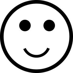 Joyful Emoticon Expressing Happiness PNG