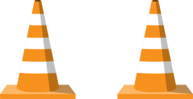 Traffic Cones That Look Like Ice Cream Cones PNG