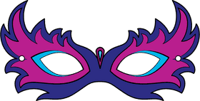 Creative Oxygen Mask Design with Vibrant Elements PNG