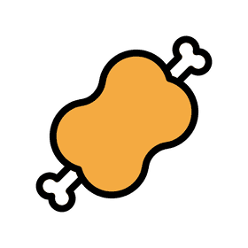 Delicious Bone-Shaped Treat for Pets PNG