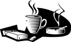 Coffee Moments Savoring Brews and Relaxation PNG