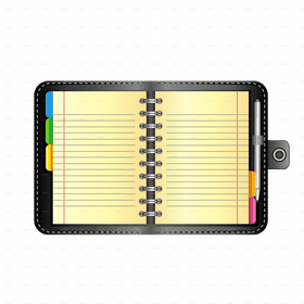 Colorful Tabs Notebook for Organized Notes PNG