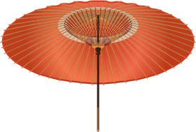 Vibrant Beach Umbrella for Sunny Days PNG