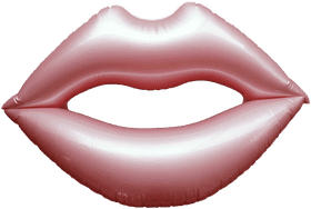 Playful Pink Lip Balloon Delight PNG