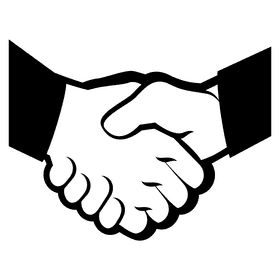 Symbolic Handshake of Unity and Agreement PNG