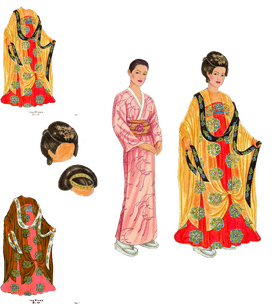 Elegant Cloth Creations Traditional Kimono Inspirations PNG
