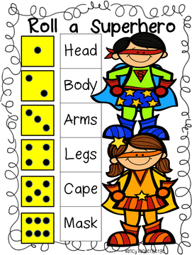 Rainy Day Superheroes in Colorful Masks PNG