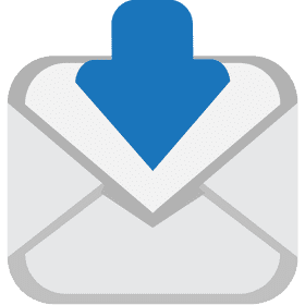 Envelope Mail with Downward Arrow Icon PNG