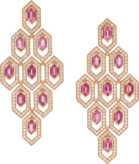 Elegant Pink Gemstone Jewelry Collection PNG