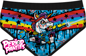 Blood-Soaked Unicorn Battle Gear PNG