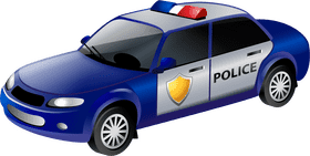 Police Patrol Car in Action PNG