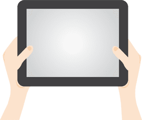 Tablet in Hand Digital Connectivity Unleashed PNG