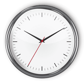 Elegant Minimalist Wall Clock Design PNG