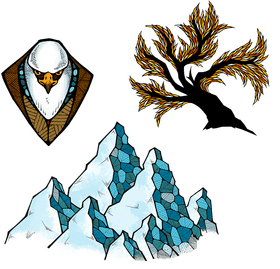 Majestic Glacier Peaks and Wilderness PNG