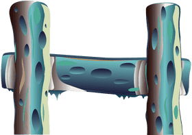 Eco-Friendly Bamboo Ladder Design PNG