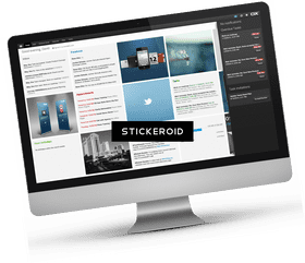 Computer Part Displaying Modern User Interface PNG
