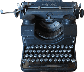 Vintage Keyboard Keys A Timeless Typing Heritage PNG