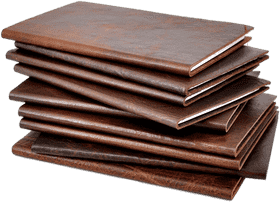 Elegant Leather Notebook Collection PNG