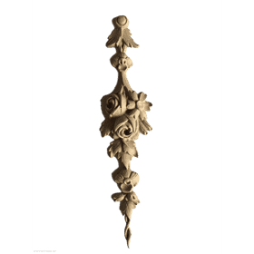 Elegant Floral Bronze Sculpture Accented with Graceful Detailing PNG