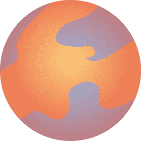 Whimsical Planet of Dreamy Colors PNG