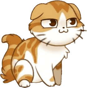 Waffle the Playful Pudding Cat PNG