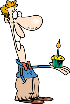 Birthday Cheer with a Cupcake Delight PNG