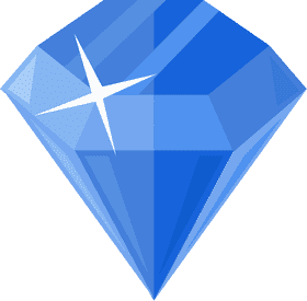 Brilliant Blue Gemstone Radiance PNG