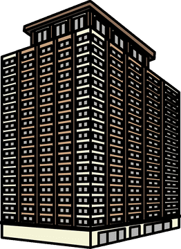 Urban High-Rise Build Concept PNG