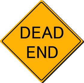 Warning Sign Dead End Ahead PNG