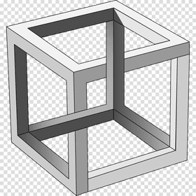 Abstract Ice Cube Design in 3D Geometry PNG