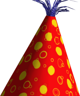 Colorful Polka Dot Party Hat PNG