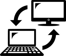 Seamless Laptop Connectivity and Screen Sharing PNG