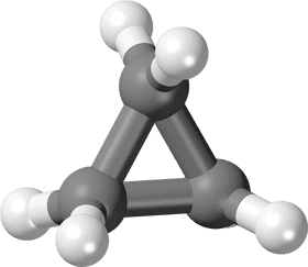 Triangular Molecule Structure Representation PNG
