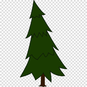 Stylized Green Evergreen Tree PNG
