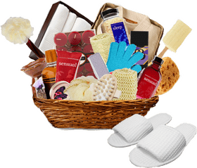 Waffle Indulgence Spa Gift Basket Delight PNG